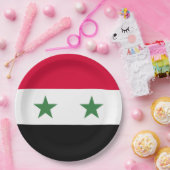 Syrien-Flagge Pappteller (Party)