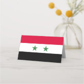 Syrien-Flagge Platzkarte (Vorderseite)