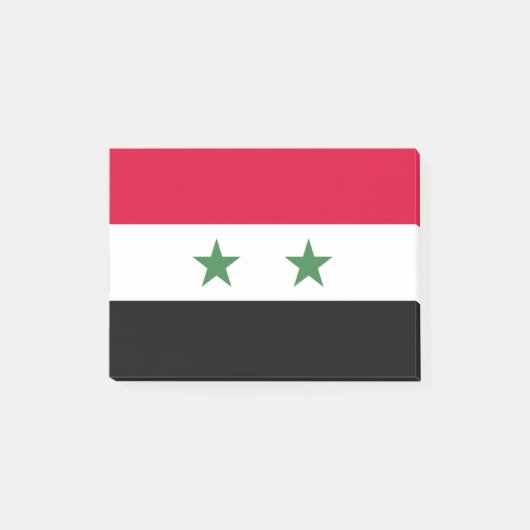 Syrien-Flagge Post-it Klebezettel (Vorderseite)