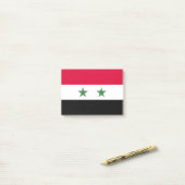 Syrien-Flagge Post-it Klebezettel (Auf Schreibtisch)