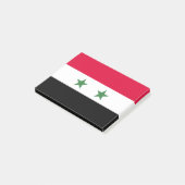Syrien-Flagge Post-it Klebezettel (angewinkelt)