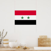 Syrien-Flagge Poster (Küche)