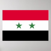 Syrien-Flagge Poster (Vorne)
