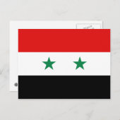 Syrien-Flagge Postkarte (Vorne/Hinten)