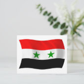 Syrien-Flagge Postkarte (Stehend Vorderseite)