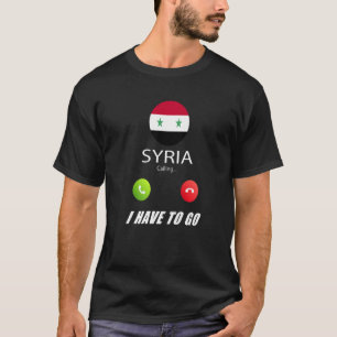 Syrien Flagge Souvenir Syrien ruft an T-Shirt