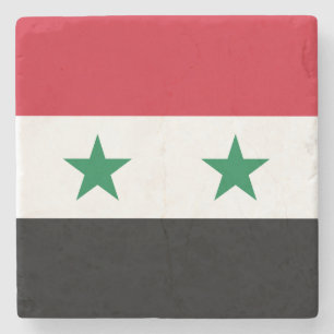 Syrien-Flagge Steinuntersetzer