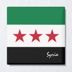 Syrien Flagge, Syrien, Unabhängigkeit, Reisen/Urla Magnet