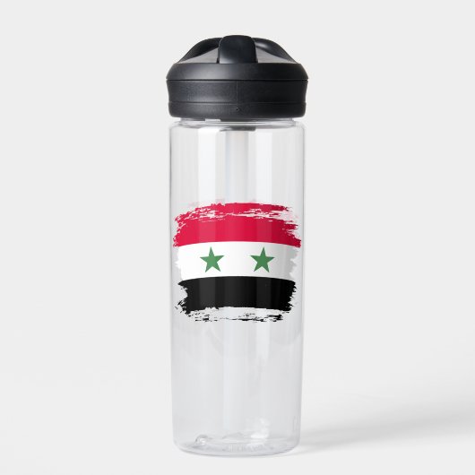 Syrien-Flagge Trinkflasche (Vorderseite)