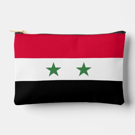 Syrien-Flagge Zubehörtasche (Vorderseite)