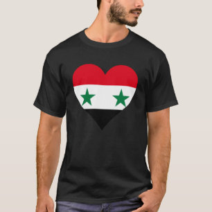 Syrien-Flaggen Herz Syrien gibt Liebe Syrien Pullo T-Shirt
