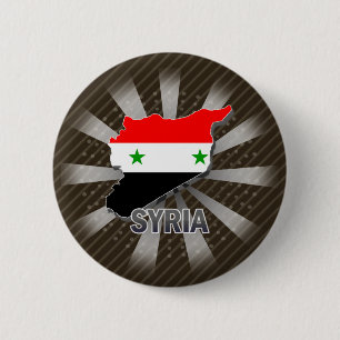 Syrien-Flaggen-Karte 2,0 Button