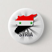 Syrien-Flaggen-Karte 2,0 Button (Vorderseite)