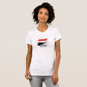 Syrien-Flaggen-Karte 2,0 T-Shirt (Vorne ganz)
