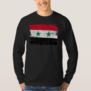 Syrien Flaggen - Vintage Freundschaft für Frieden T-Shirt