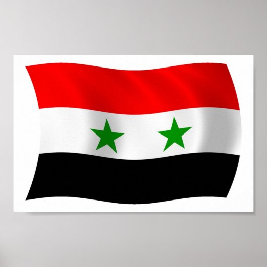 Syrien-Flaggenplakat Poster (Vorne)