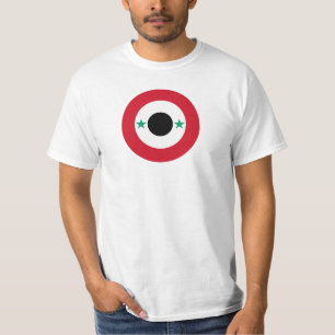 Syrien-Flaggenstaat-Rundsymbol T-Shirt