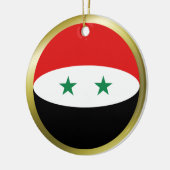Syrien-Flaggenverzierung Keramik Ornament (Links)