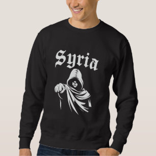 Syrien Geschenkflagge Syrien Vintage Syrer Damasku Sweatshirt
