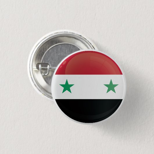 Syrien-Icon-Flagge Button (Vorne & Hinten)