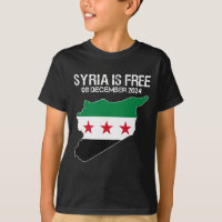 Syrien ist frei von syrischer Flagge und Syrien