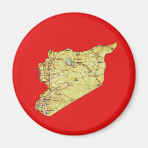 Syrien-Kartenmagnet Magnet