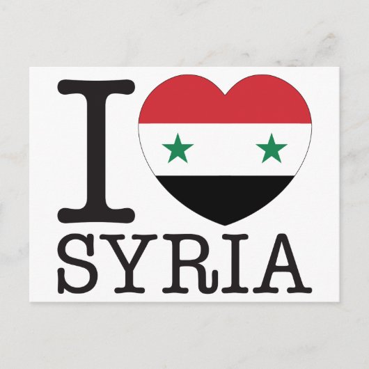 Syrien Liebe v2 Postkarte (Vorderseite)