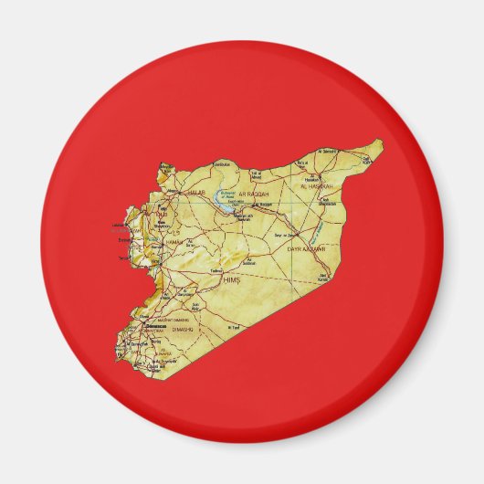 Syrien Map Magnet (Vorne)