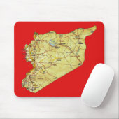 Syrien Map Mousepad (Mit Mouse)