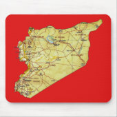 Syrien Map Mousepad (Vorne)