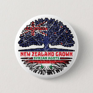 Syrien New Zealander New Zealand Tree Roots Button