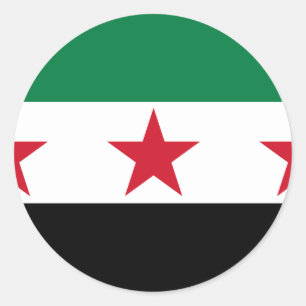 Syrien-Opposition Runder Aufkleber