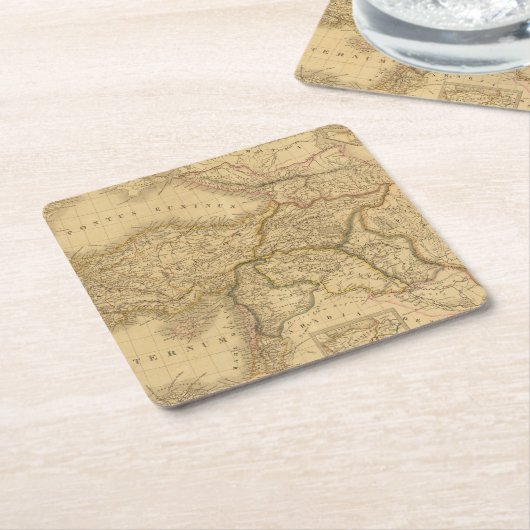 Syrien Rechteckiger Pappuntersetzer (angewinkelt)