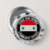 Syrien-Runde Button (Vorne & Hinten)