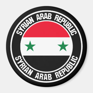 Syrien-Runde Magnet