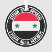 Syrien-Runde Ornament (Rückseite)