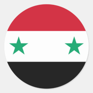Syrien Runder Aufkleber