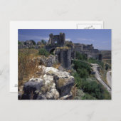 Syrien, Schloss Marqab, Kreuzfahrerburg Postkarte (Vorne/Hinten)