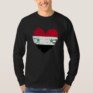 Syrien: Syrien-Fahne Syrien-Stolz T-Shirt