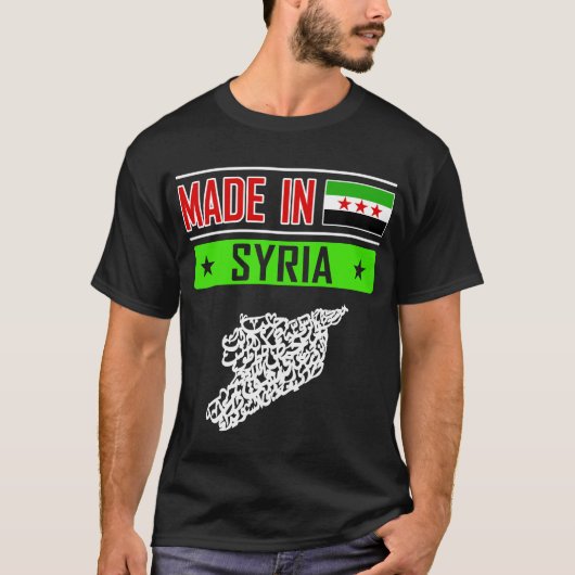 Syrien, Syrisch, Freie Syria-Flagge. T-Shirt (Vorderseite)