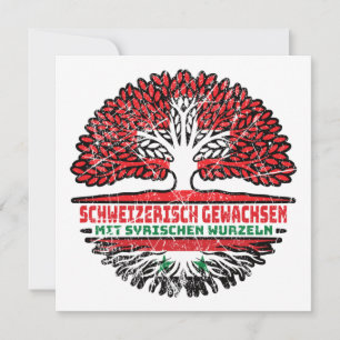 Syrien Syrisch Schweizer Baum Wurzel Karte
