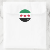 Syrien Unabhängigkeit, Patrioten unter syrischer F Runder Aufkleber (Tasche)