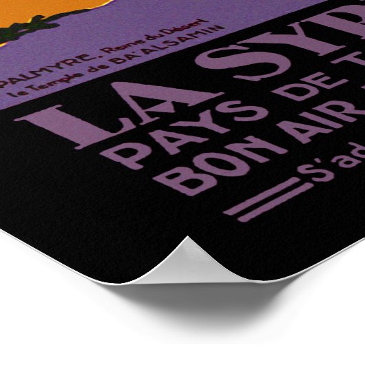 Syrien und Libanon Poster (Ecke)