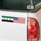 Syrien und US-Flaggen-Aufkleber Autoaufkleber (Auf Lkw)