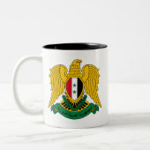 Syrien-Wappen Zweifarbige Tasse (Links)