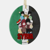 SYRIEN - wir sind mit Ihnen Keramik Ornament (Rechts)