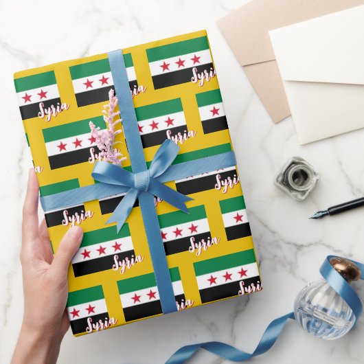 Syrien-Wrapping Paper, Patriotik der syrischen Fla Geschenkpapier (Schenken)