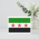 Syrienflagge (1932-1958 und 1961-1963) postkarte (Stehend Vorderseite)