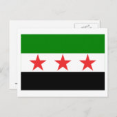 Syrienflagge (1932-1958 und 1961-1963) postkarte (Vorne/Hinten)