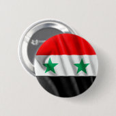 Syrienflagge 2-Zoll-Rundschaltfläche Button (Vorne & Hinten)